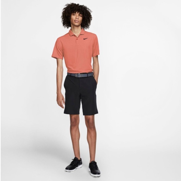 Nike Shirts Nike Mens Victory Texture Golf Polo University Red